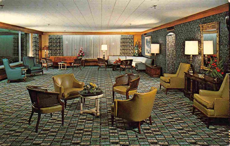 East Lounge Interior Kenwood Golf & Country Club Bethesda Maryland postcard