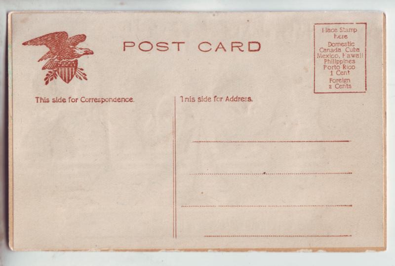 P1084 1908 embossed a happy new year unused