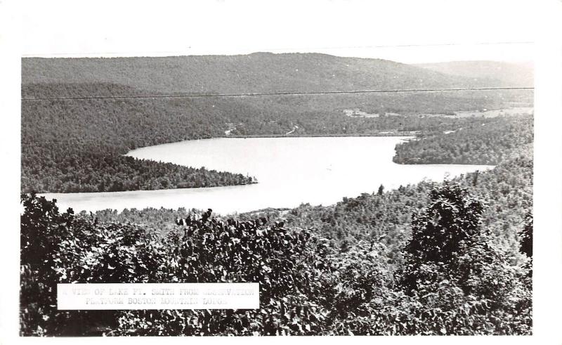 Arkansas AR Postcard c1950 LAKE FORT SMITH Observation Boston Mountain Lodge 2