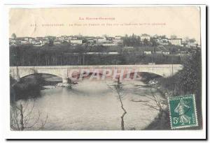 Montrejeau Old Postcard The bridge of the railway on the Garonne and general ...