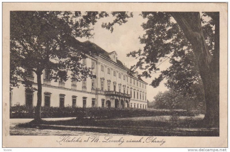 Hluboka nl Vlt. Lovecky Zamek, Ohrady, Slovakia, 1900-1910s