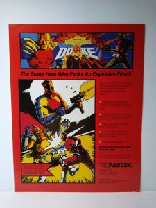 Dynamite Duke Arcade Flyer Original 1989 Video Game Combat Artwork 8.5 x 11