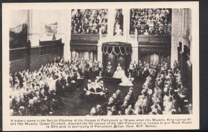 Canada Postcard - Queen Elizabeth at The Houses of Parliament, Ottawa N278