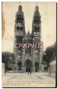 Old Postcard Tours Cathedrale Saint Gatien