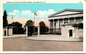 Vtg Philadelphia Pennsylvania PA Girard College Girard Avenue 1920s Postcard