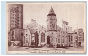 1942 A Friendly Methodist Church Travis Park San Antonio Texas TX Postcard