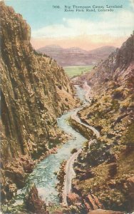 Big Thompson Canon,  Loveland Estes Park Road, Colorado  Pre-Linen Postcard