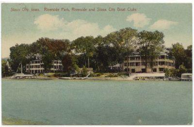 Sioux City, IA, View of Riverside Park, Riverside & Sioux...