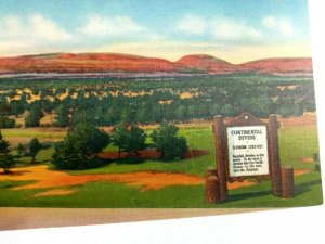 Vintage Postcard Great Continental Divide Western United States
