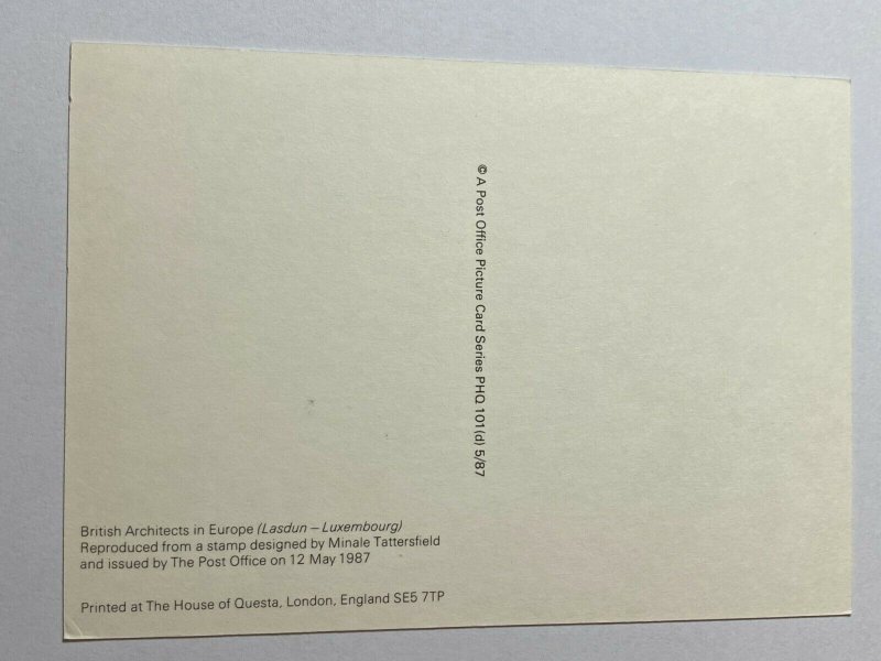 UNUSED ROYAL MAIL PHQ POSTCARD - BRITISH ARCHITECTS IN EUROPE    (KK3703) 