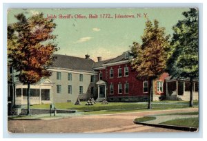 c1910 Jail and Sheriff's Office, Johnstown New York NY Posted Antique Postcard