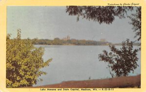 Lake Monana And State Capitol - Madison, Wisconsin WI