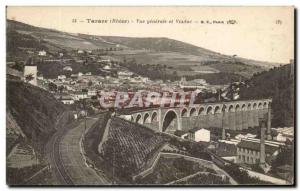 Old Postcard Tarare Vue Generale and Viaduct