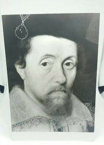 Vintage Portrait Postcard King James VI and 1st 1566 - 1625 by John de Critz