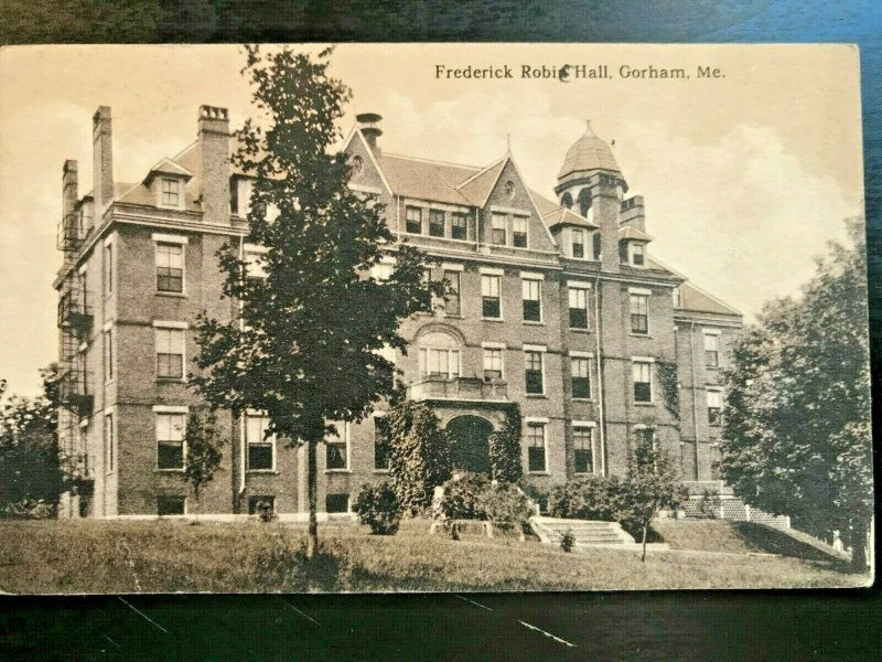 Vintage Postcard 1915 Frederick Robie Hall Gorham Maine United States
