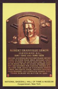 Robert Granville Lemon Baseball Hall of Fame Post Card 3221