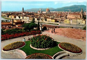 Postcard - General view - Florence, Italy