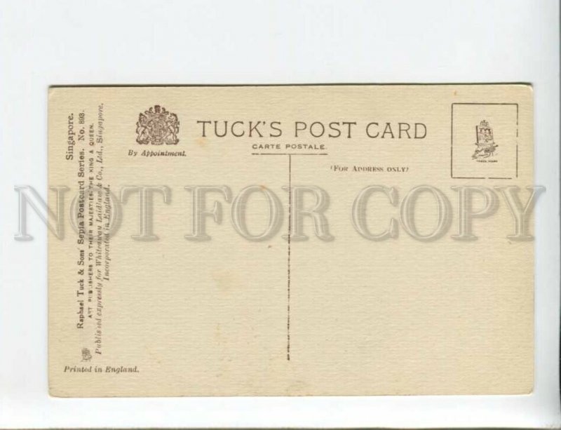 3172112 SINGAPORE The Esplanade Vintage TUCK postcard