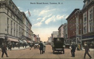 Trenton NJ North Broad St. 1917 Used Postcard