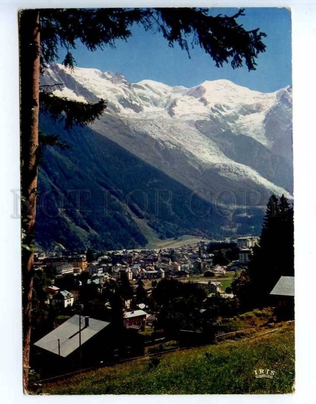 221374 FRANCE CHAMONIX Mont Blanc view old postcard