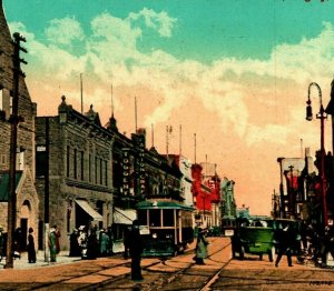 Corner 1st Street West and 8th Avenue Calgary Alberta Canada UNP 1910s Postcard