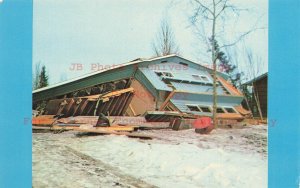 AK, Anchorage, Alaska, 1964 Earthquake. Turnagain Residential Area,Colourpicture
