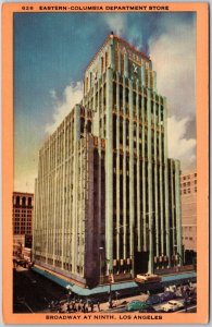 Los Angeles California, Eastern-Columbia Department Store, Brodway, Postcard