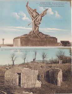 Postcard Lot WWI Verdun, Monument & Forward Bunker of German Crown Prince 1916