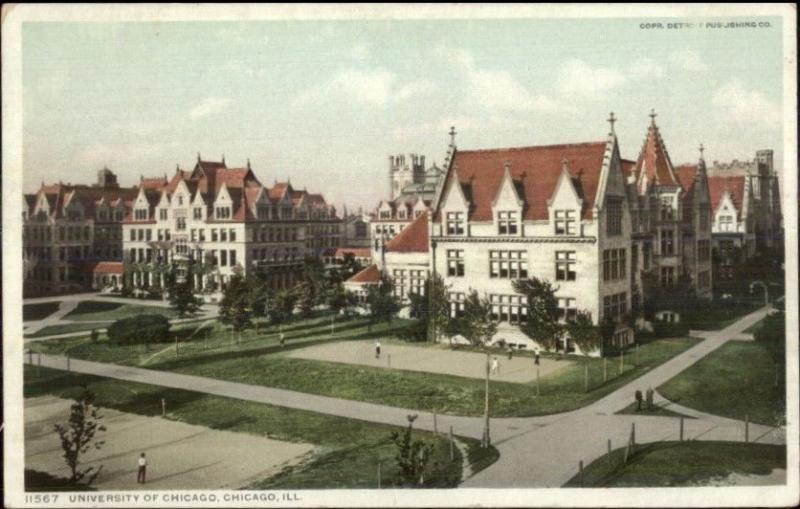 Chicago IL University Bldgs c1910 Detroit Publishing Postcard