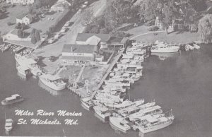 Maryland St Maichaels Aerial View Miles River marina