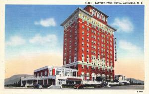 Asheville North Carolina 1940s Postcard Battery Park Hotel