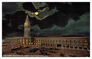 Postcard TRAIN STATION SCENE San Francisco California CA AP6567