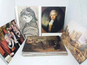 Job Lot Bulk Buy 50 Beautiful Art Painting Postcards People Places Religious etc 