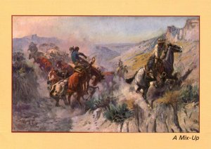 A Mix Up,Charles Russell,Western Painting