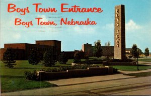 Nebraska Boys Town Entrance1967