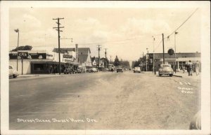 Sweet Home Oregon OR Street Scene Real Photo Postcard