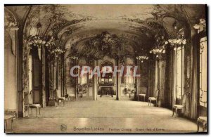 Old Postcard Brussels Laeken Chinese Pavilion Grand entrance hall China