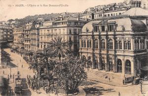 BR78136 alger algeria l opera et la rue dumont d urville tramway africa