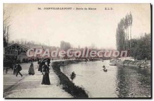 Old Postcard Joinville Le Pont Bords De Marne