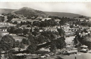 Wales Postcard - Llangollen From Barber's Hill - Denbighshire - RP - Ref 15563A