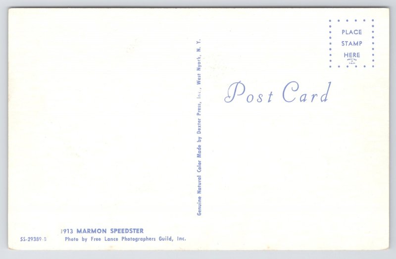 Transportation~Red 1913 Marmon Speedster~Vintage Postcard