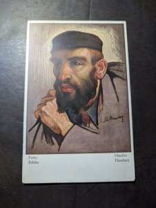 Mint Germany Judaica Kunstler Postcard Jewish Man