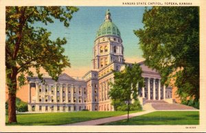 Kansas Topeka State Capitol Building 1940 Curteich