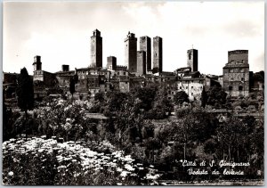 Citta Di SAN. Gimignano Veduta Da Levante Italy View from East Postcard