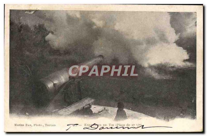 Postcard Former Army Shooting Drills Piece 27cm