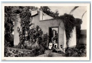 c1950's Model Village House American Mission Luxor Egypt RPPC Photo Postcard