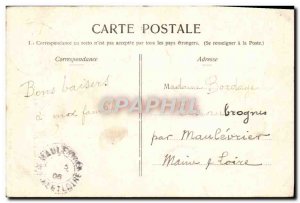 Old Postcard L & # 39Ile Bouchard Le Chateau Du Temple General Appearance