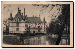 Old Postcard Chateau d'Azay le Rideau