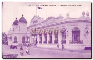 Old Postcard La Baule Sea Casino Velo Cycle Cycling