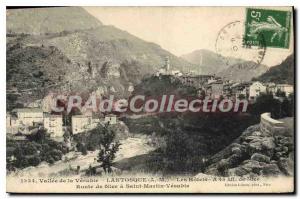 Postcard Old Route Lantosque the Hotels Nice At Saint Martin Vesubie